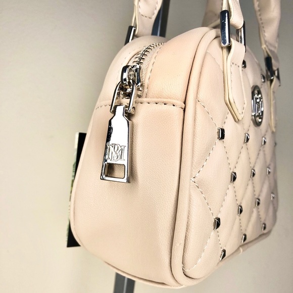 Badgley Mischka Quilted Crossbody Mini Bag with Silver-Tone Studs - Picture 14 of 16